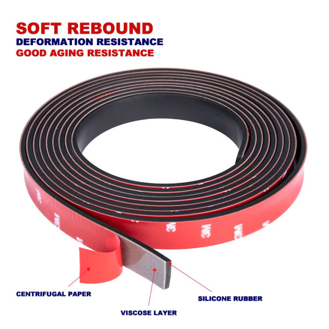 Back-adhesive sealing strip