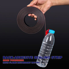 Back-adhesive sealing strip