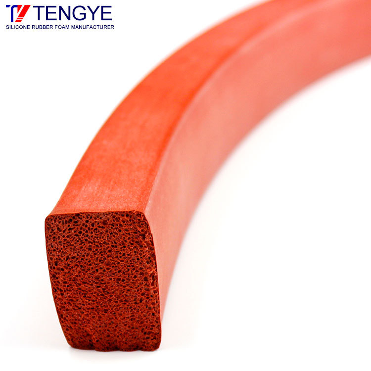 High-temperature silicone foam strip