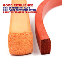 High-temperature silicone foam strip