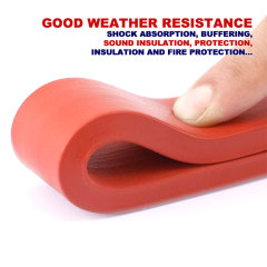 High-temperature silicone foam strip