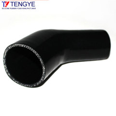 45 degree variable diameter silicone tube