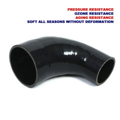 45 degree variable diameter silicone tube