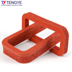 Foamed silicone gasket