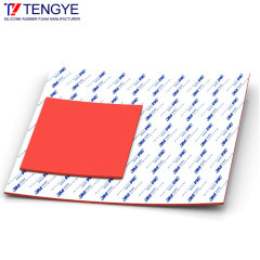 Self-adhesive silicone foam board