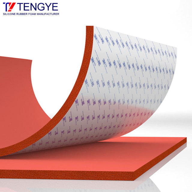 Self-adhesive silicone foam board