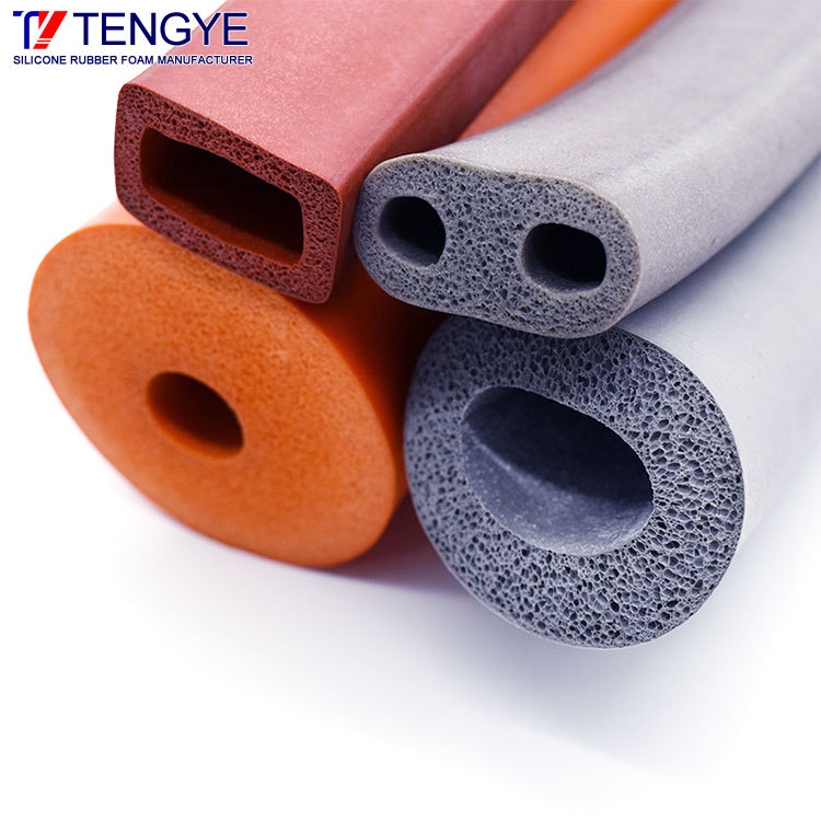 Silicone rubber foam tube