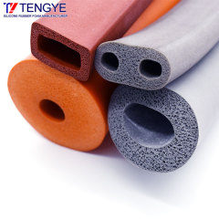 Silicone rubber foam tube