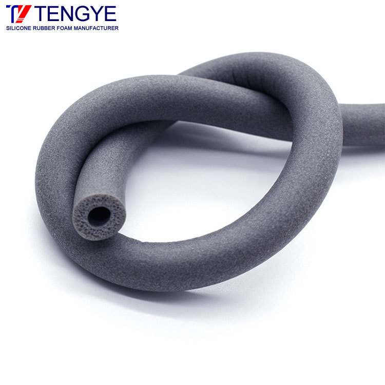 Silicone foam tube strip