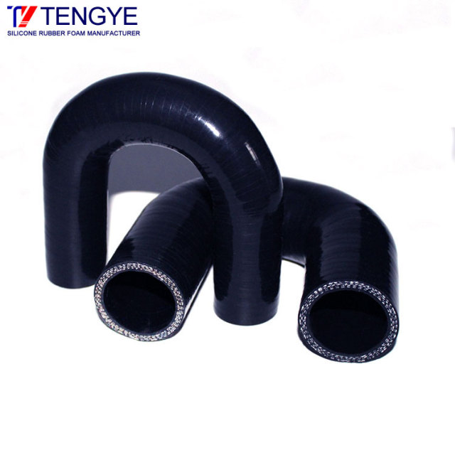 180 degree U-braided silicone tube/Radiator silicone tube