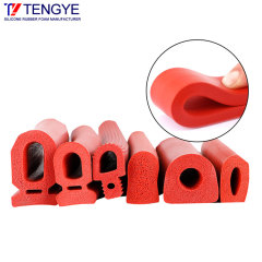 Sponge silicone seal strip-Silicone foam strip