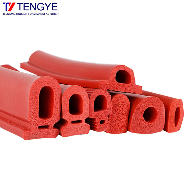 Sponge silicone seal strip-Silicone foam strip