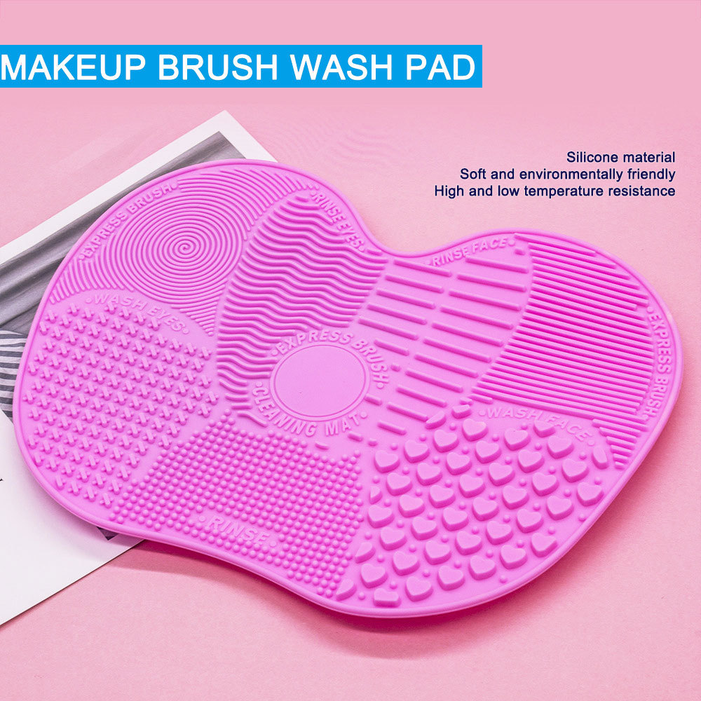 Makeup brush cleaning pad
