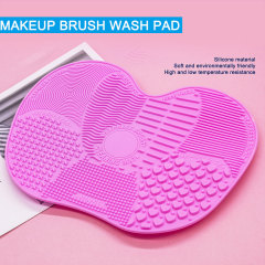 Makeup brush cleaning pad