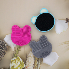 Makeup brush cleaning box