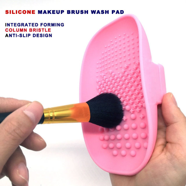 Makeup brush wash pad