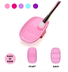 Makeup brush wash pad