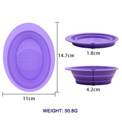 Folding makeup brush wash pad