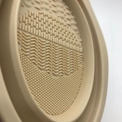 Folding makeup brush wash pad