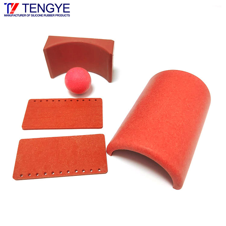 Molded foamed silicone parts / Foamed silicone