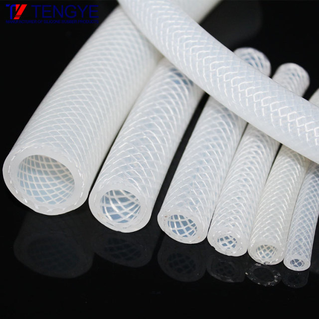 Food grade braided silicone tube