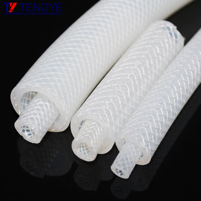 Food grade braided silicone tube