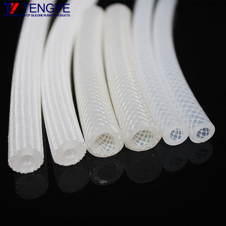 Food grade braided silicone tube