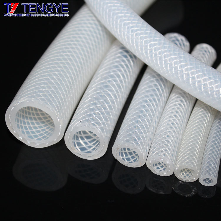 Coffee machine woven silicone tube