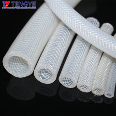 Coffee machine woven silicone tube
