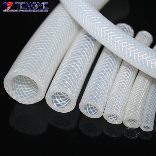 Coffee machine woven silicone tube