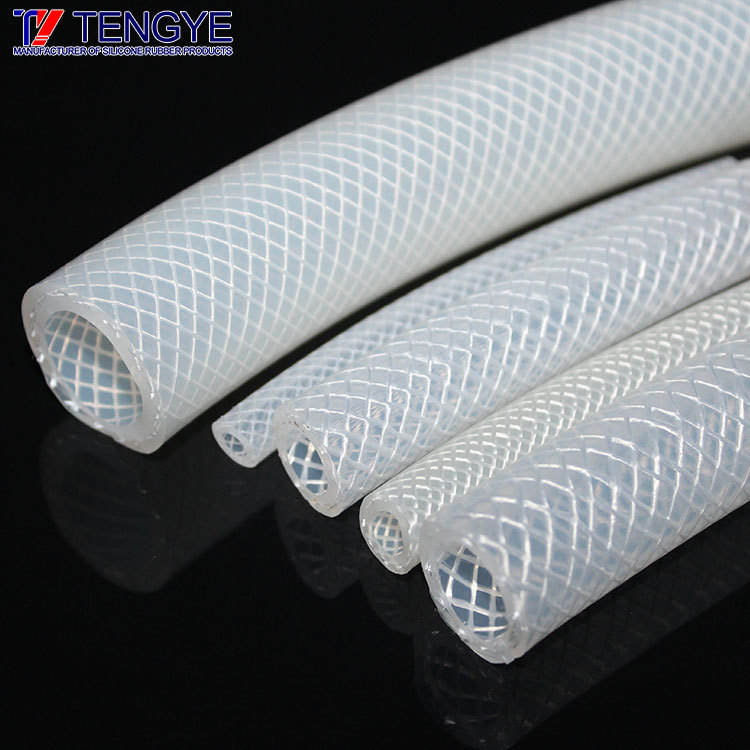 Coffee machine woven silicone tube