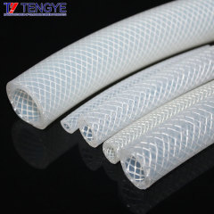 Coffee machine woven silicone tube