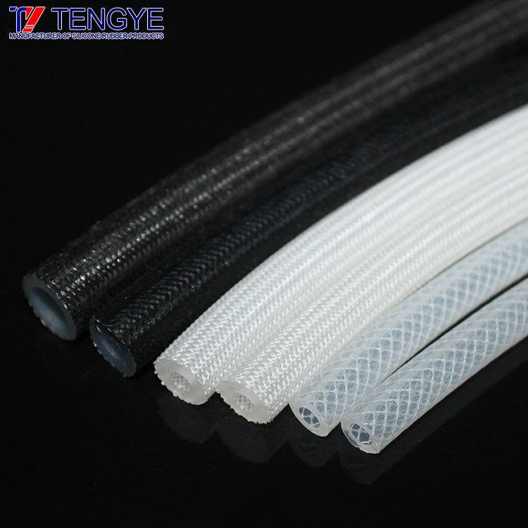 Coffee machine woven silicone tube