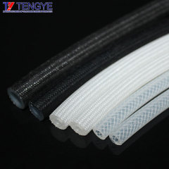 Coffee machine woven silicone tube