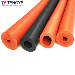 Flame retardant silicone foam tube