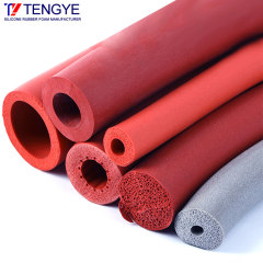High temperature foam silicone tube