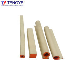 Conductive silicone seal composite strip