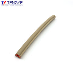 Conductive silicone seal composite strip