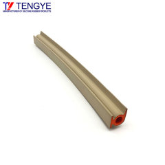 Conductive silicone seal composite strip