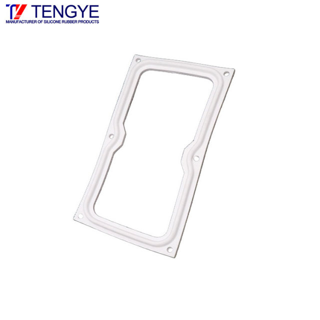 Moulded silicone rubber foam seal ring