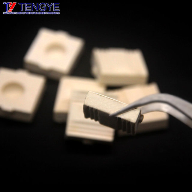 Moulded silicone rubber foam seal ring