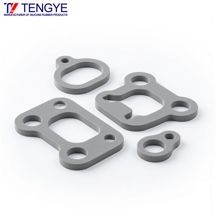 Molded silicone foam sealing gasket