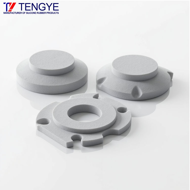 Molded silicone foam sealing gasket