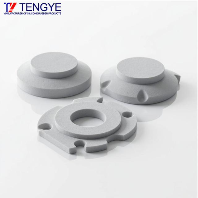 Molded silicone foam sealing gasket