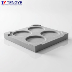 Molded silicone foam sealing gasket