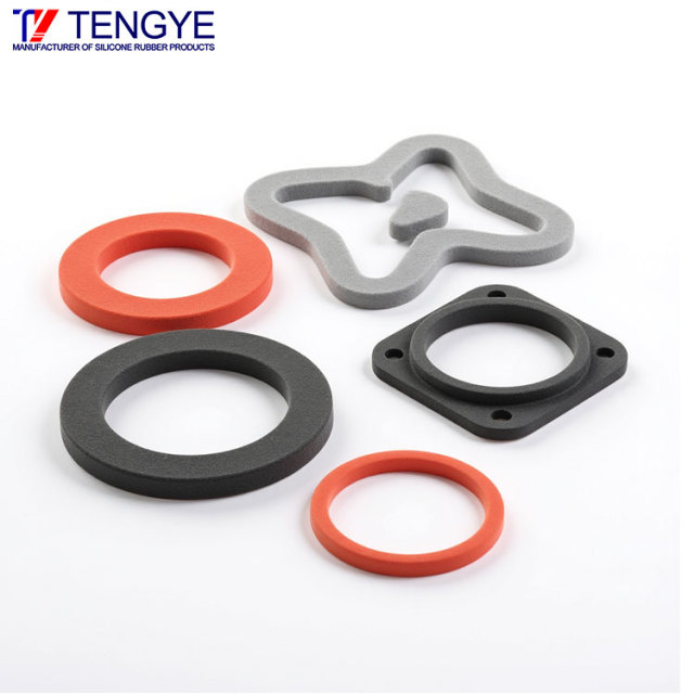 Closed-cell silicone rubber foaming
