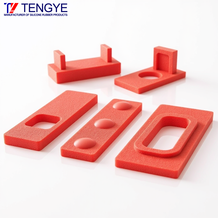 Liquid silicone foam parts