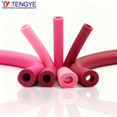 赤い発泡シリコーンゴムチューブ