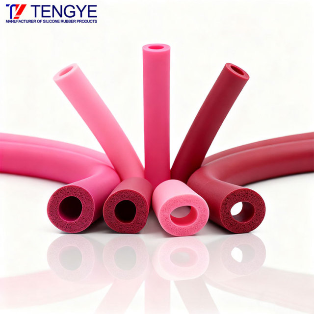 赤い発泡シリコーンゴムチューブ