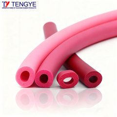 赤い発泡シリコーンゴムチューブ